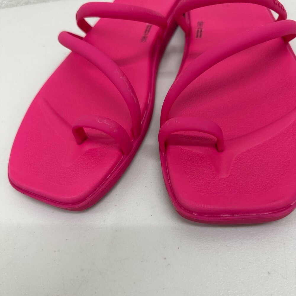 Crocs Miami Toe Loop Pink Lightweight Slide Sandals Shoes 209862 Womens size 11 - Picture 3 of 9